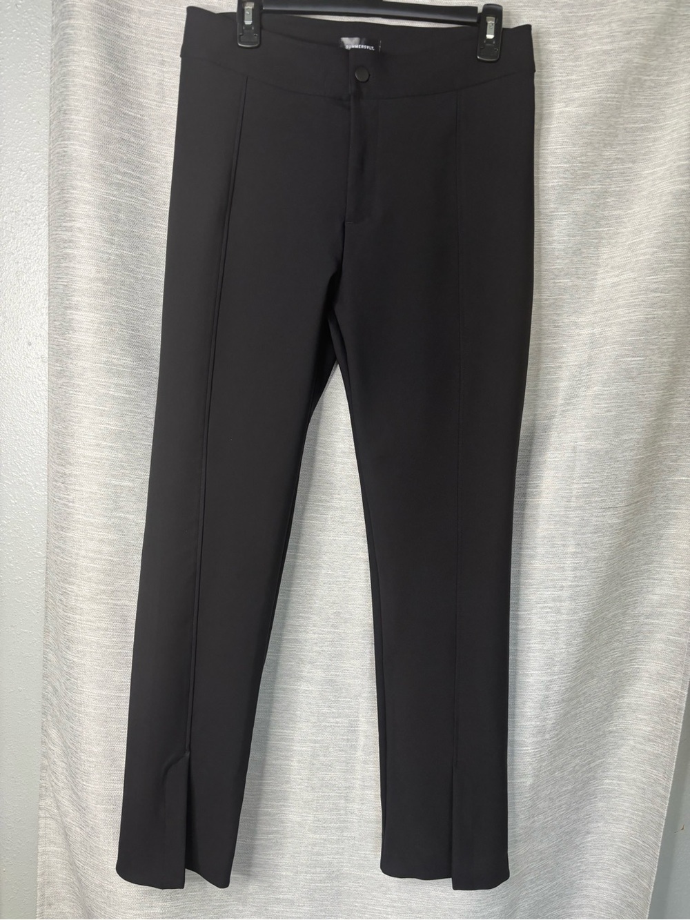 summersalt Black Stretch Dress Pants with Front Seam